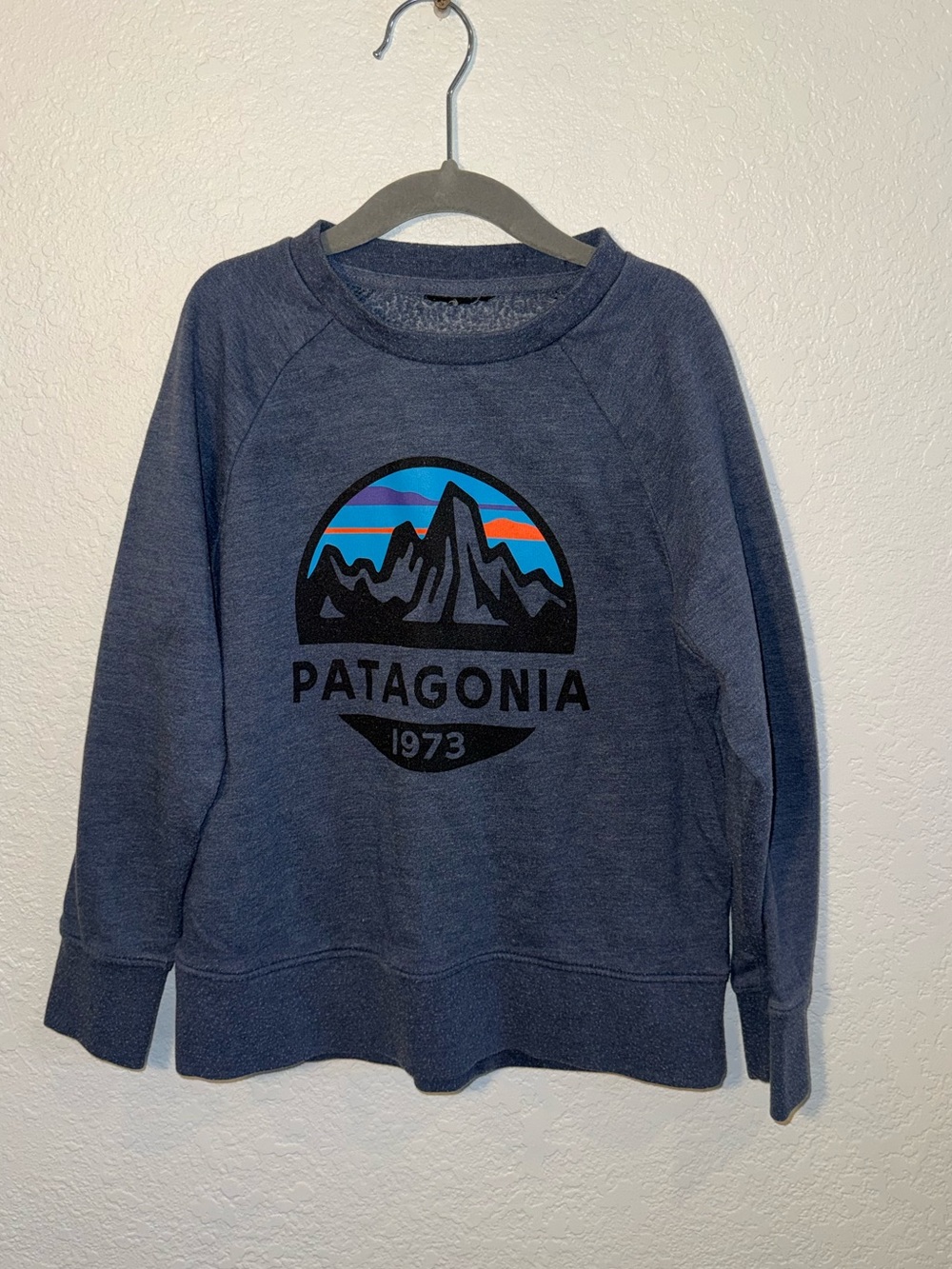 Patagonia Boys Blue Crewneck Casual Sweatshirt Size 6/7 Used